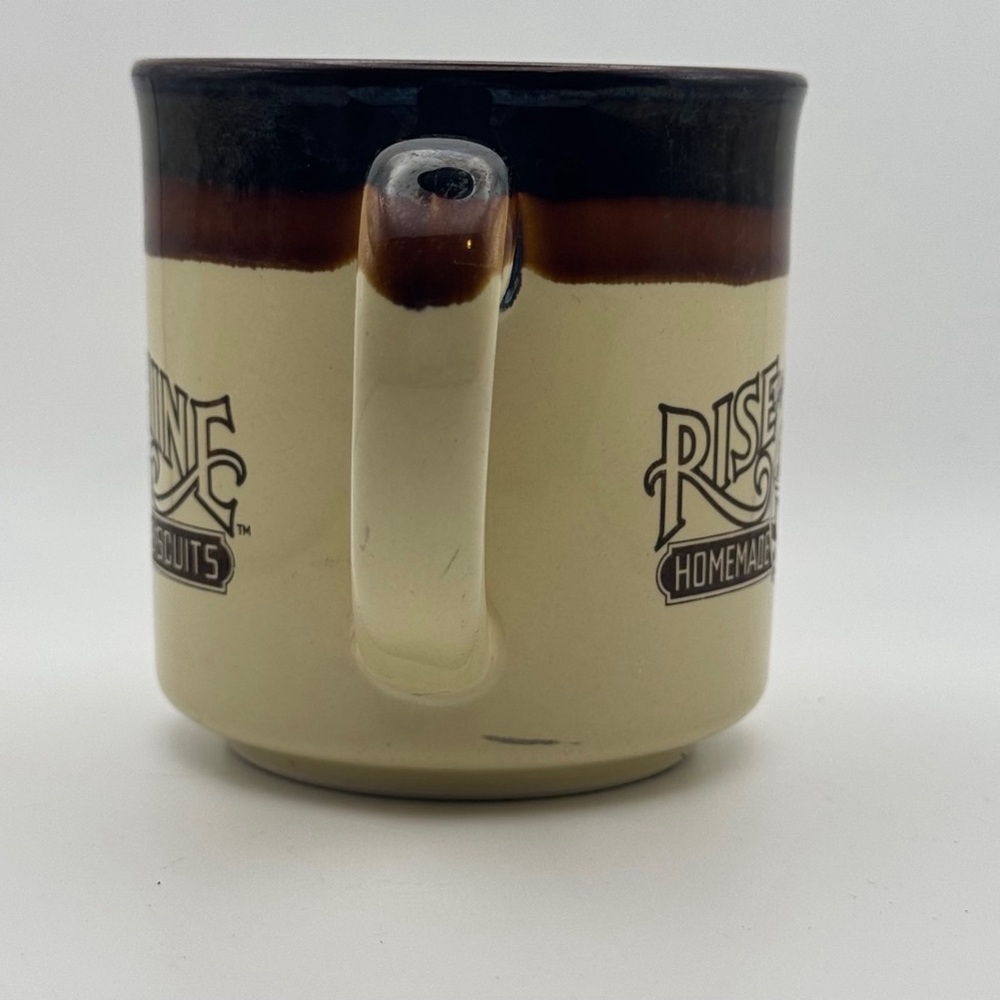 Vintage 1986 Hardee's Beige and Brown Coffee Mug - Picture 2 of 4